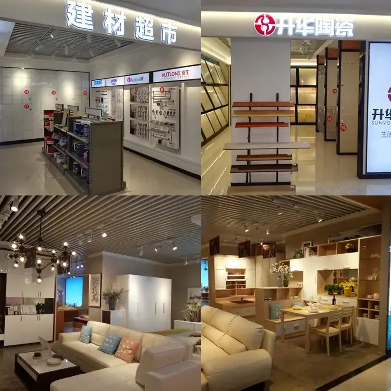 河南建材批发市场，一片繁荣的景象